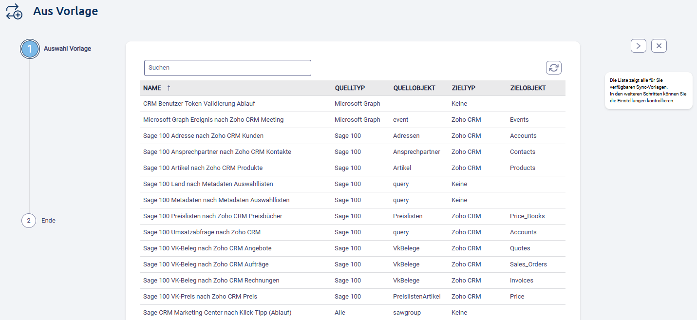 Aus Vorlage – Best-Practice Start